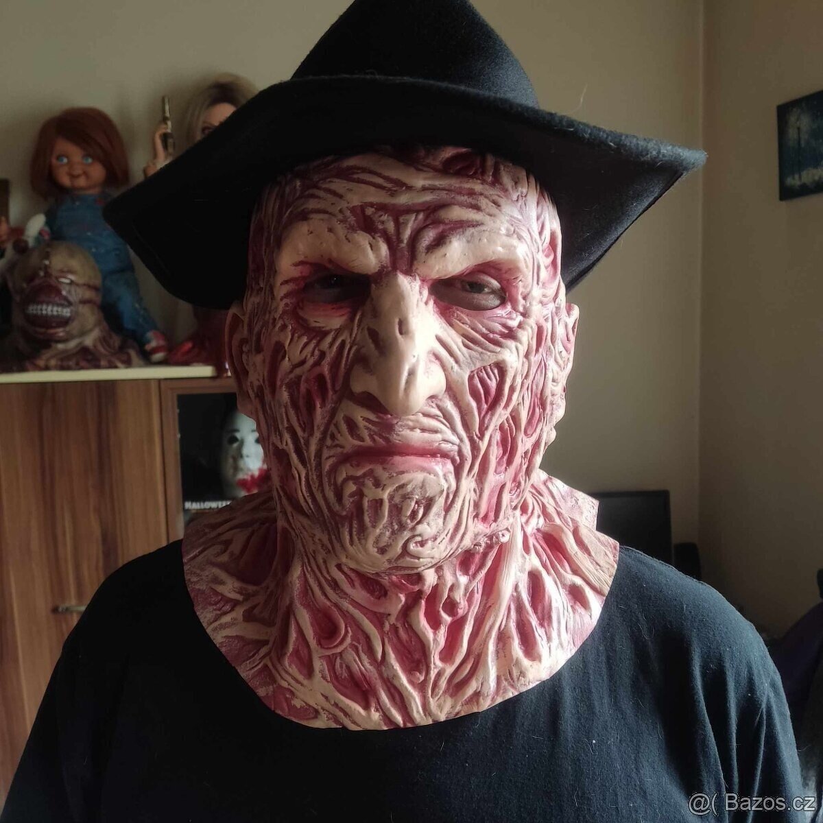 Maska Freddy Krueger s kloboukem