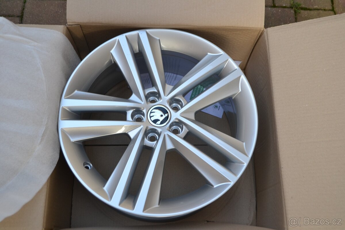 NOVÉ orig. alu Škoda 7x17 5x100 Rapid, Fabia,O1,RS