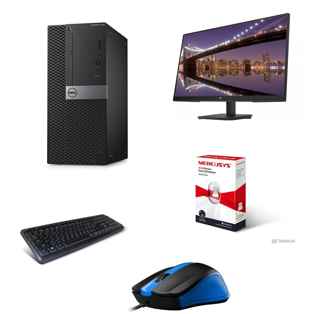 SET DELL 7040,i5 6500,16GB DDR4,SSD,HDD,nový mon.27,záruka