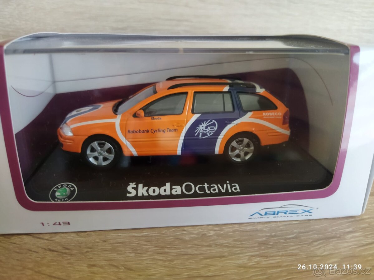 Abrex Škoda Octavia Combi 1:43 Rabobank 2007 verze1 TDF

