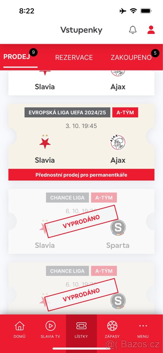 Slavia - Ajax