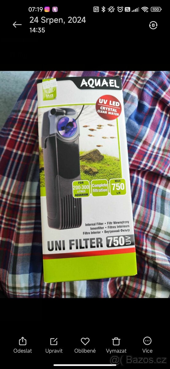 Akvarijní filtr UNIFILTER 750 UV POWER