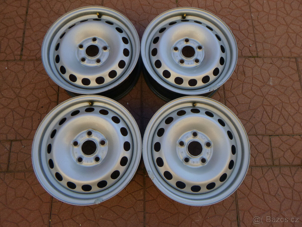 Plechové disky kola - originál VW Škoda 5x112 6Jx15 ET47