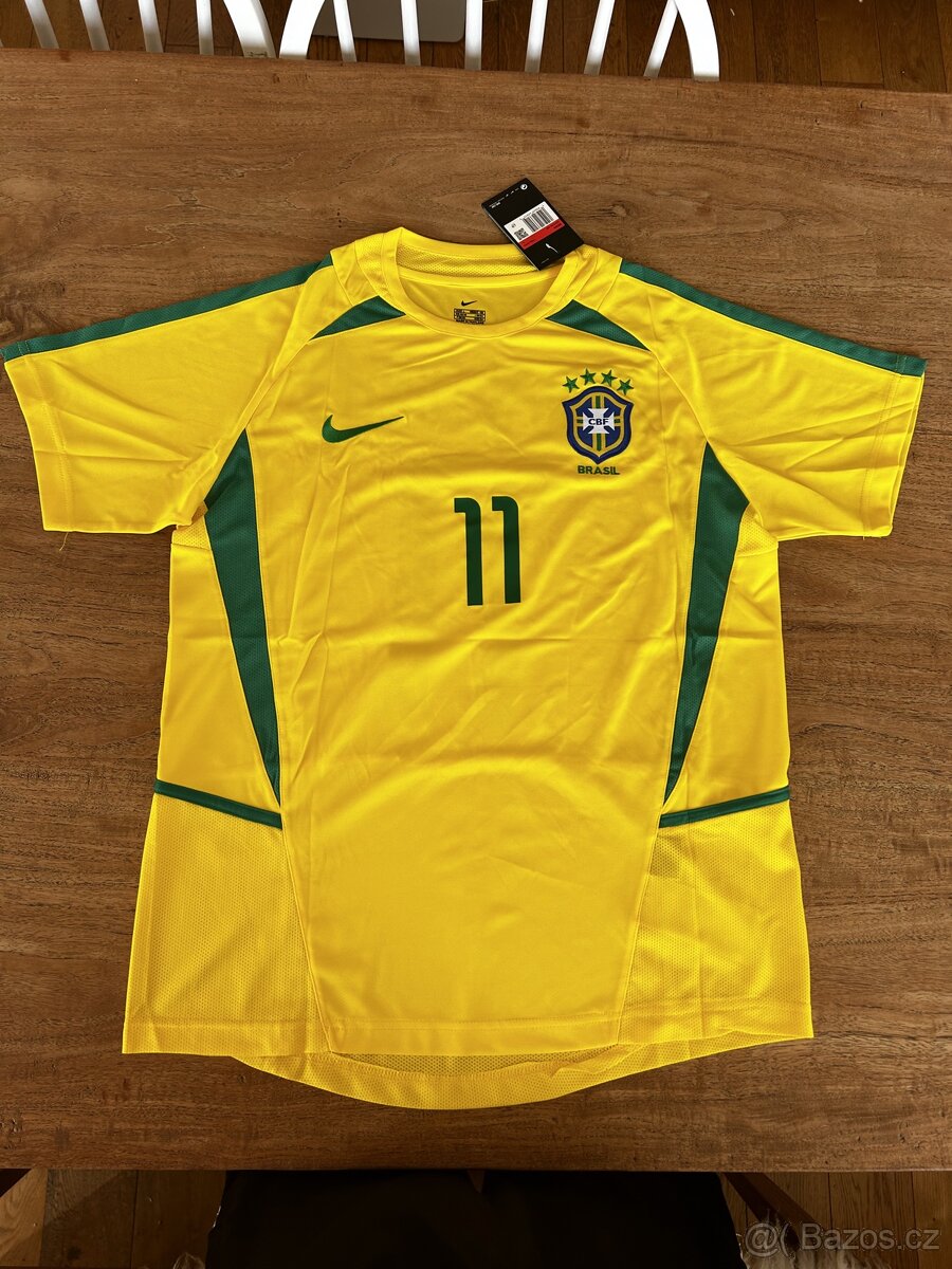 Brazil 2002 retro dres Ronaldhino, velikost L