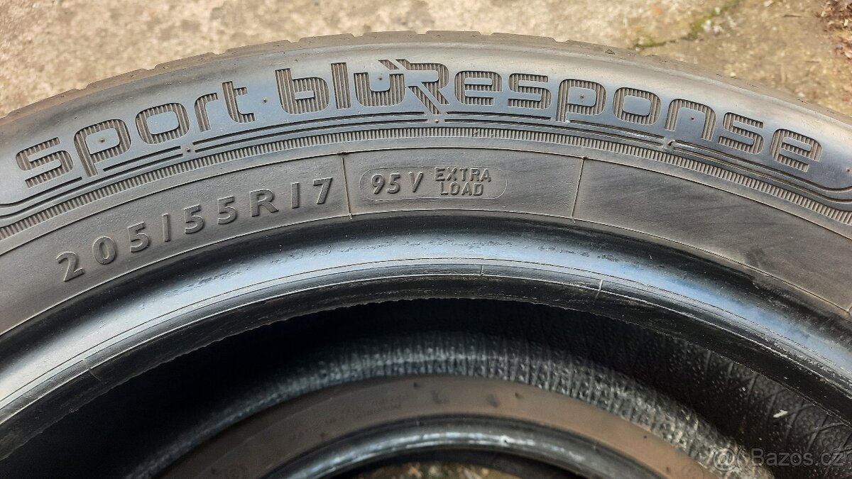 2ks letní pneu 205/55 r17