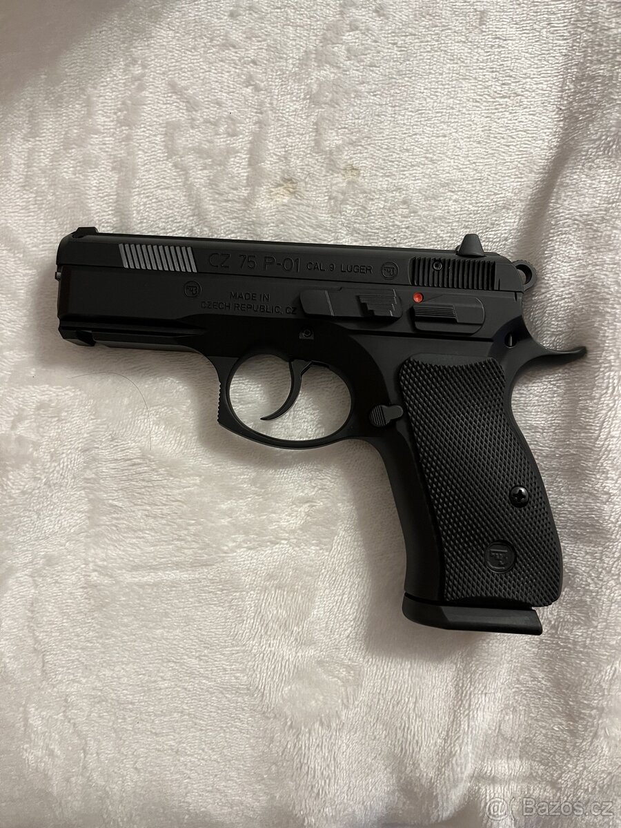 CZ 75 P01 Compact, Steel Black. Celokovový rám.