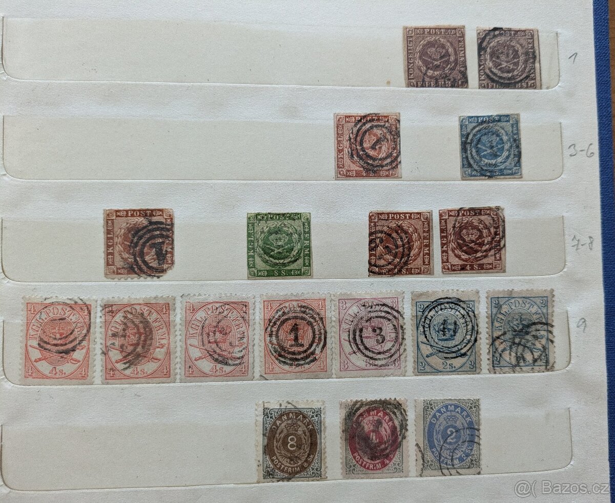 Sbírka známek Dánsko