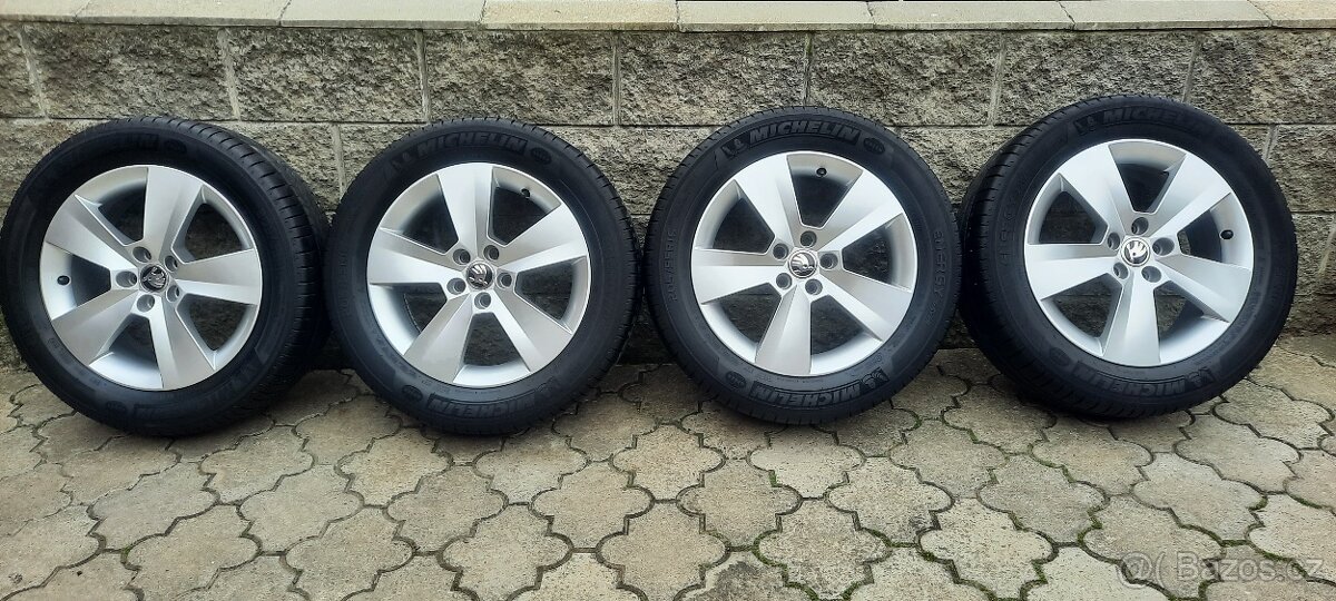 Originál alu Škoda SCALA 5x100 205/55 R16 - letní