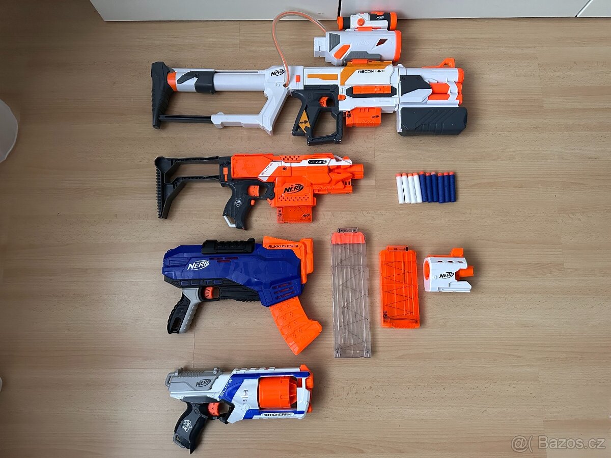 Set pistolí a pušek Nerf - 4ks