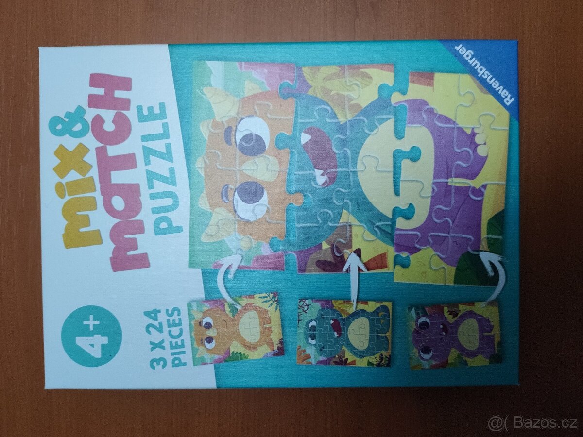 Puzzle mix & match příšerky nové