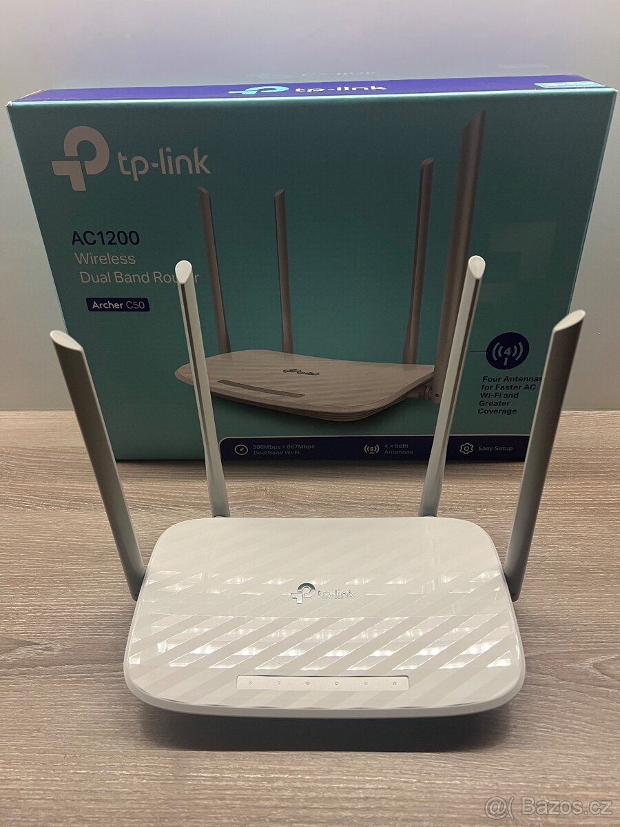 Router TP-Link AC1200 dvoupásmový 3 MĚSÍCE POUŽÍVANÝ