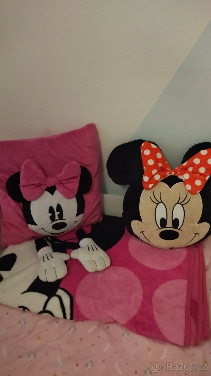 Minnie Mouse souparava, polšťář a deka