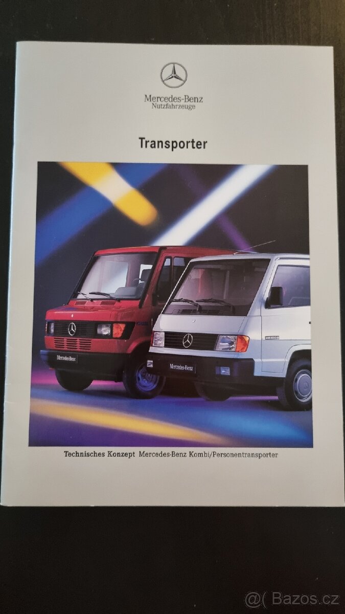 Prospekt Mercedes Transporter, rok 1992, v němčině