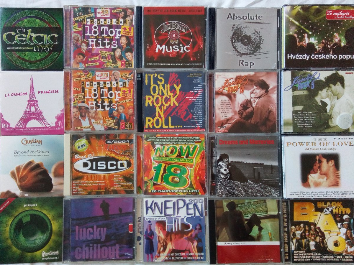 Nove foto 28.10.-200 orig. CD výběru: rock, dance od 59 Kč