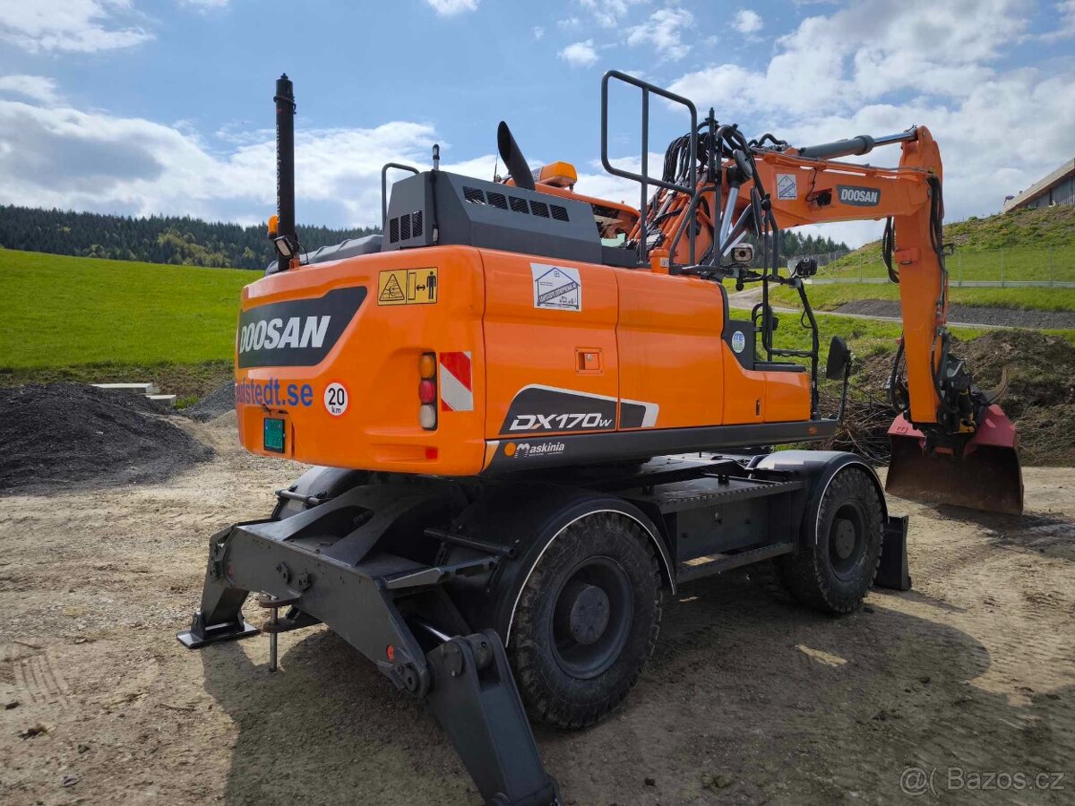 DOOSAN DX170 W5 NIVELACE LEICA ROTOTILT LOPATY