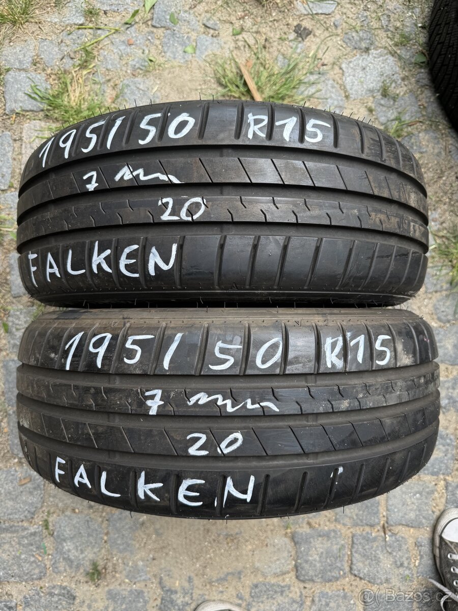 Letní sada pneu 175/55 a 195/50 R15 Falken, pro Smart