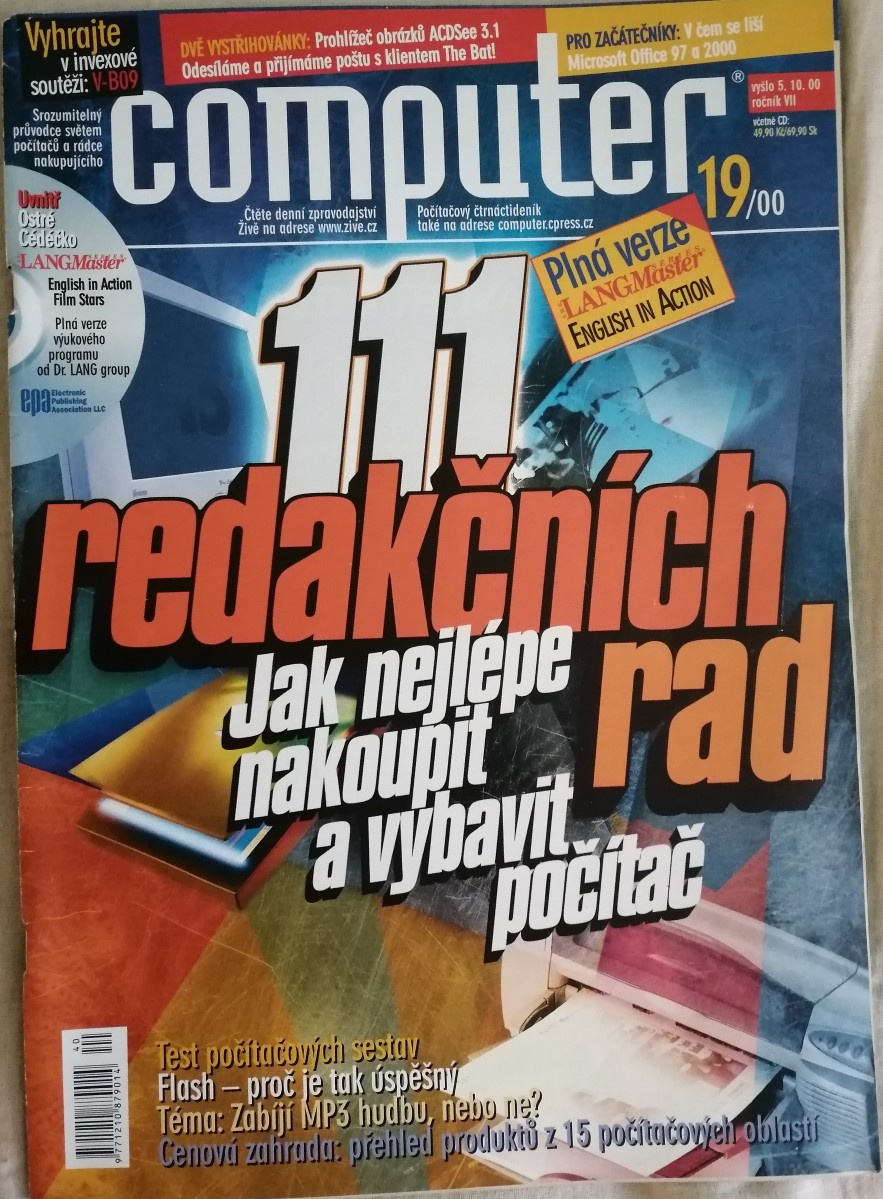 Časopis COMPUTER rocnik 2000 a 2003 Jarni SLEVA