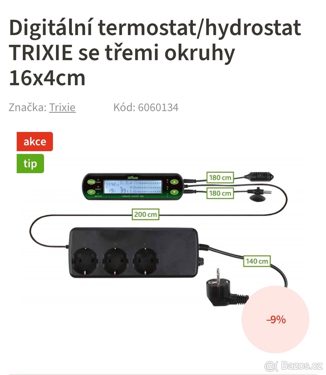 Digitální termostat/hydrostat