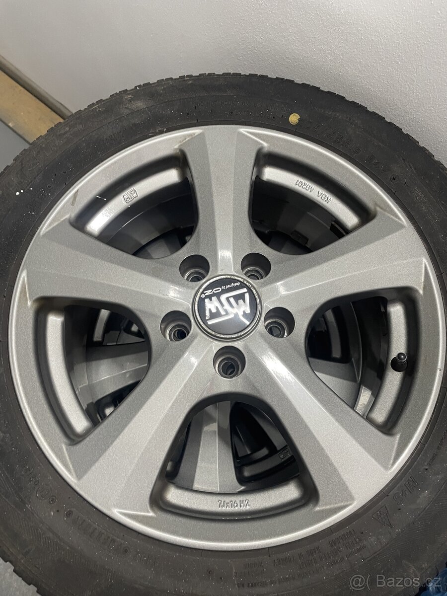 ALU MSW OZ 7x16 et42 pneu 205/55r16