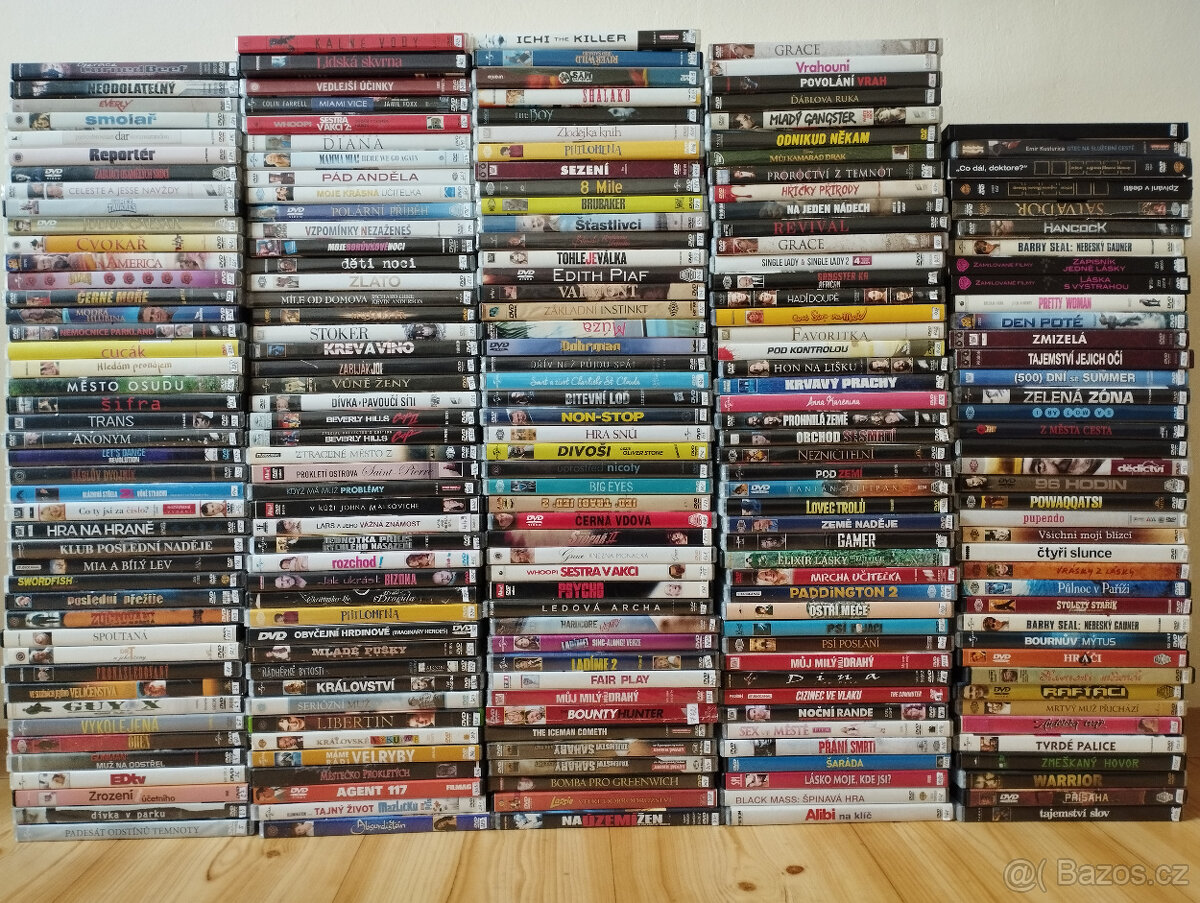 300+ DVD filmy i NOVÉ a nesehnatelné kusy