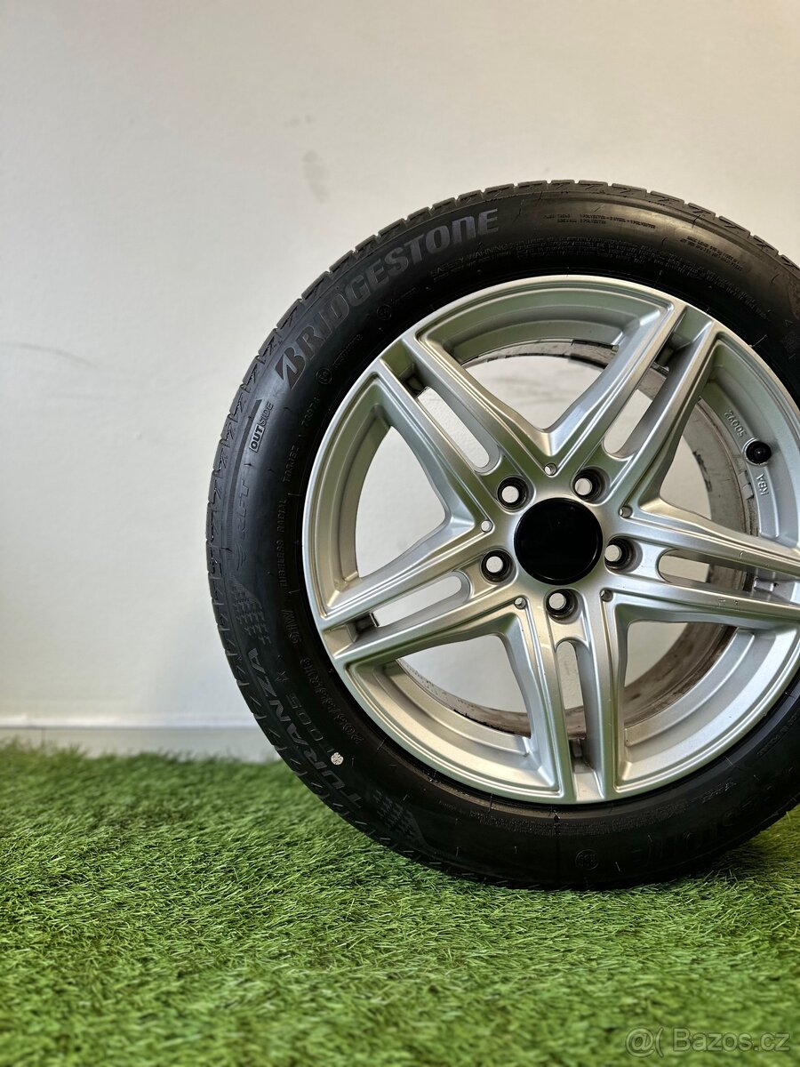 Alu kola 5x112 r16 s letním pneu (zap)