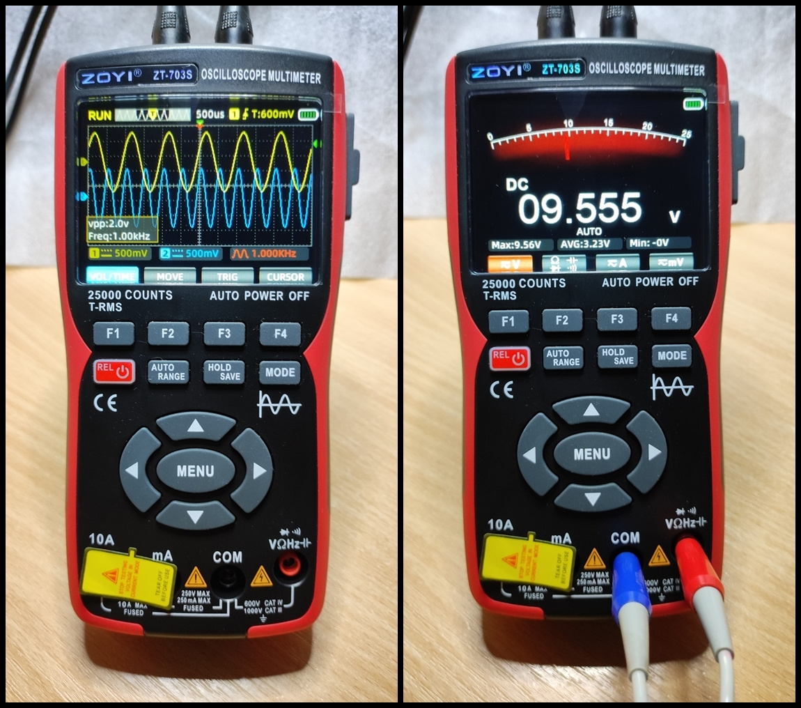 Osciloskop/multimetr/generátor ZOYI ZT-703S 50MHz 3v1 NOVÝ