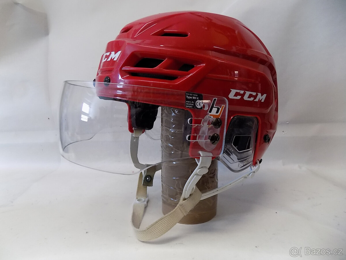 Hokejová helma CCM Tacks 310 + plexi Hejduk (vel. M) - BAZAR