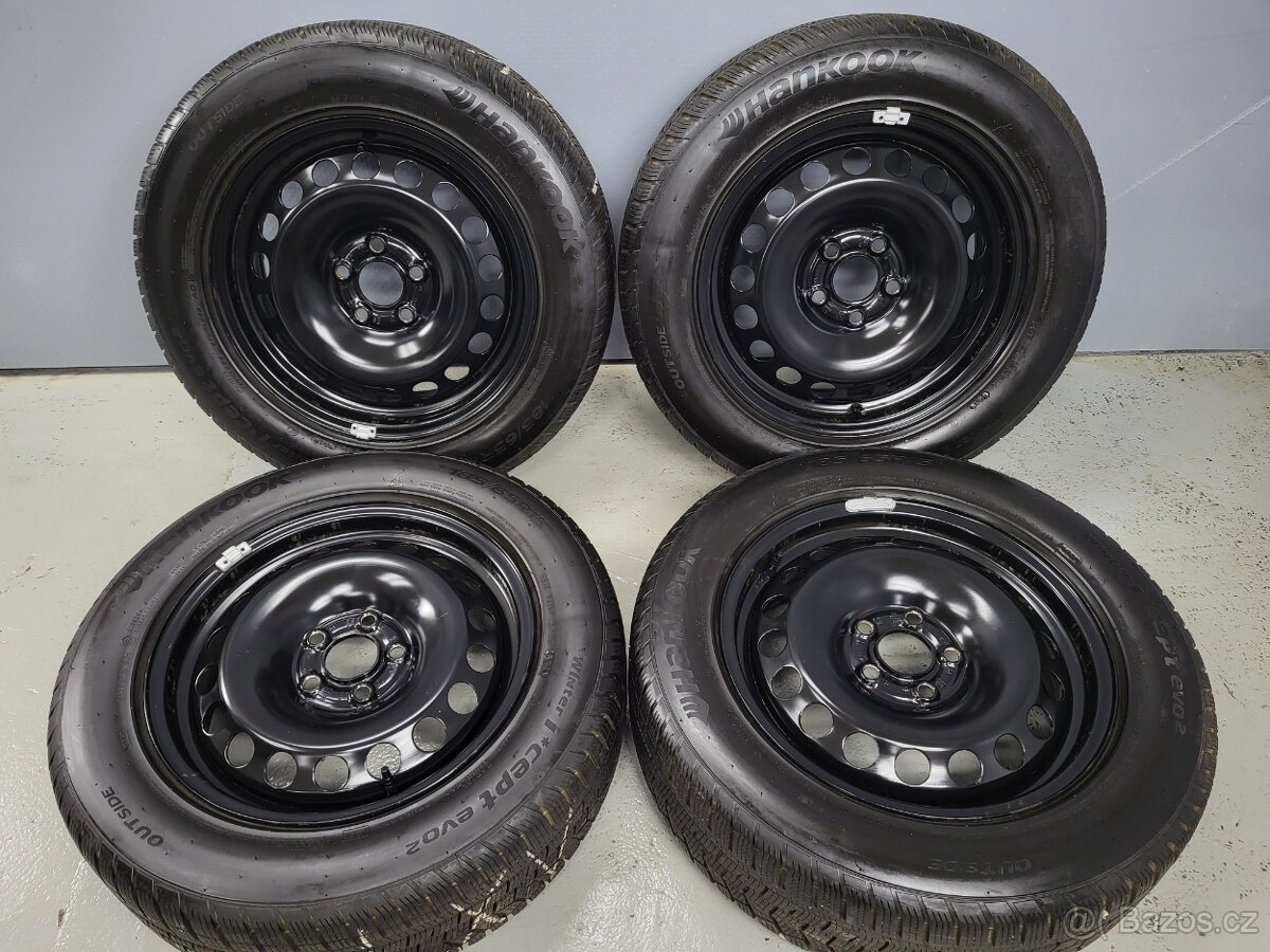 VW Škoda Seat 15" Originál 5x100 s pneu 5-5,5mm