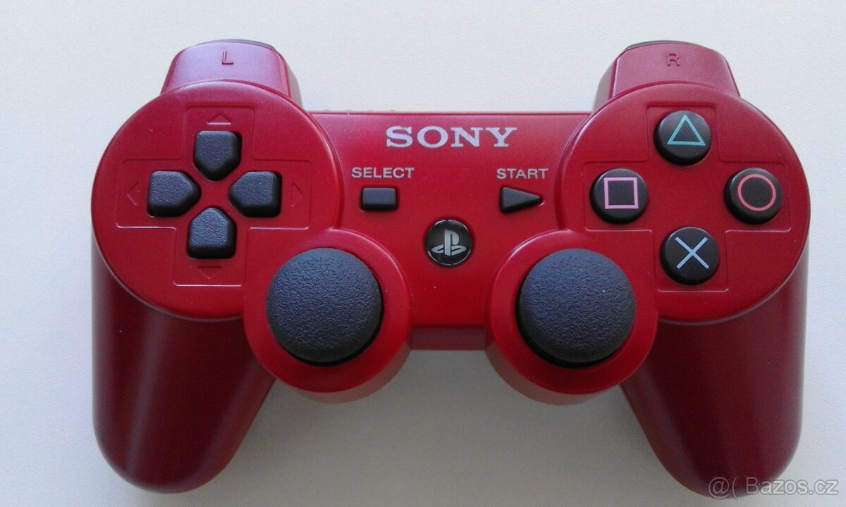 PS3 Originální ovladač RED (Dualshock 3) plně funkční.