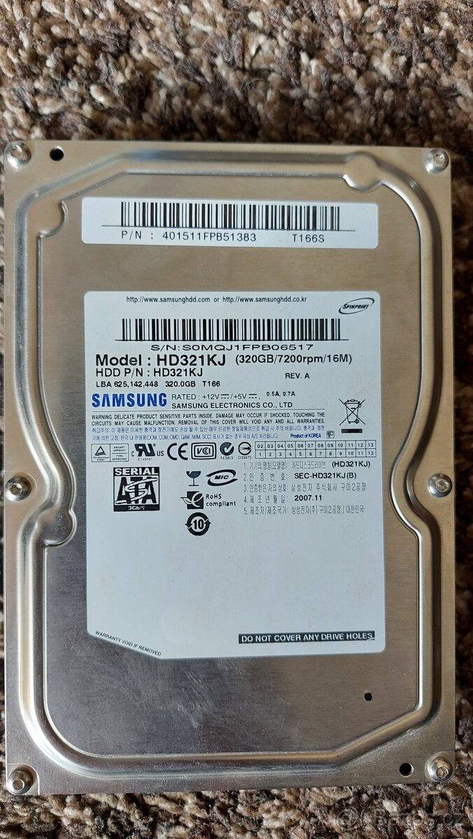 HDD Samsung 320gb SATA