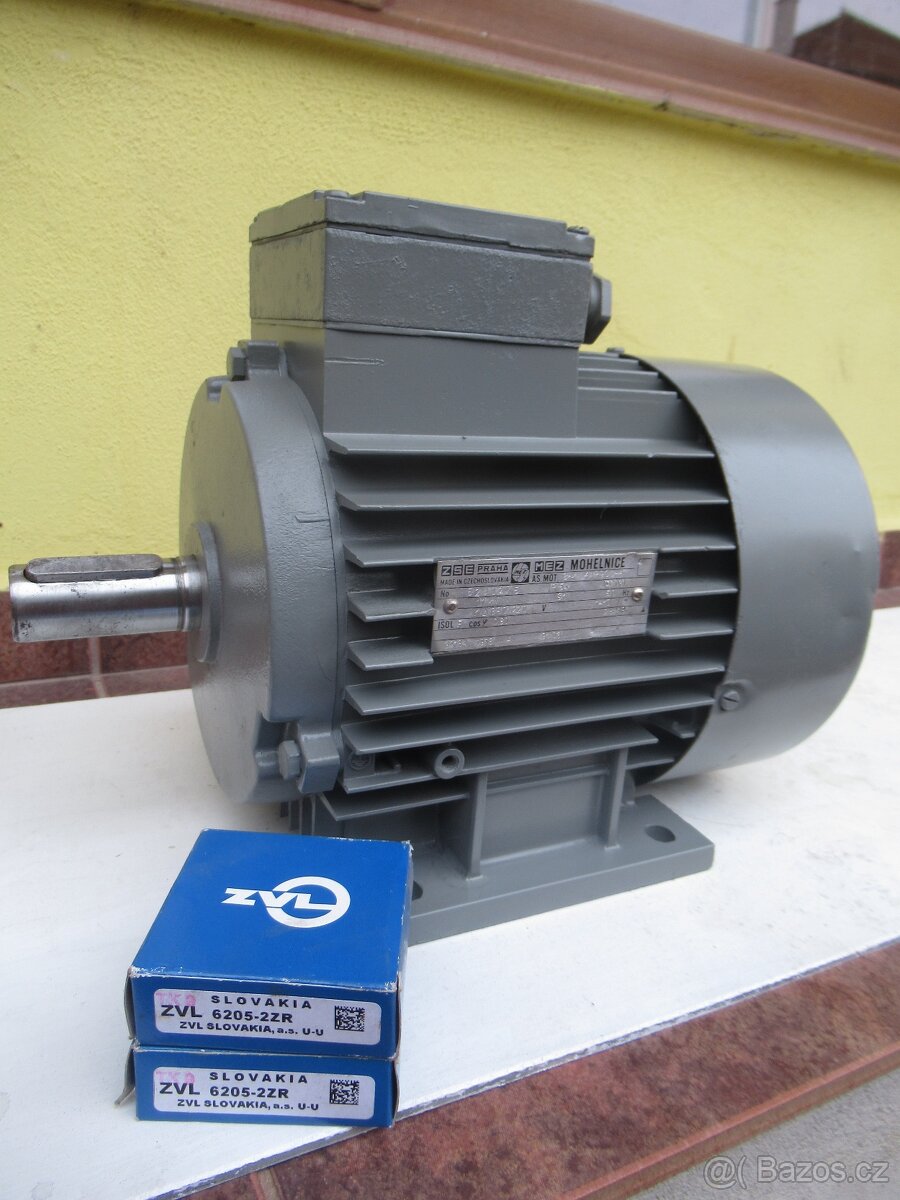 Mohelnický patkový elektromotor 380V.1,1kw-1410ot.min.