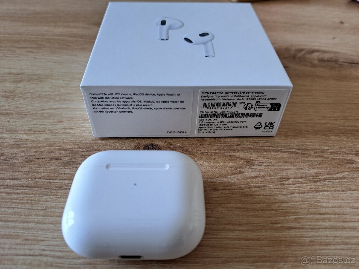 Sluchátka Apple Airpods 3