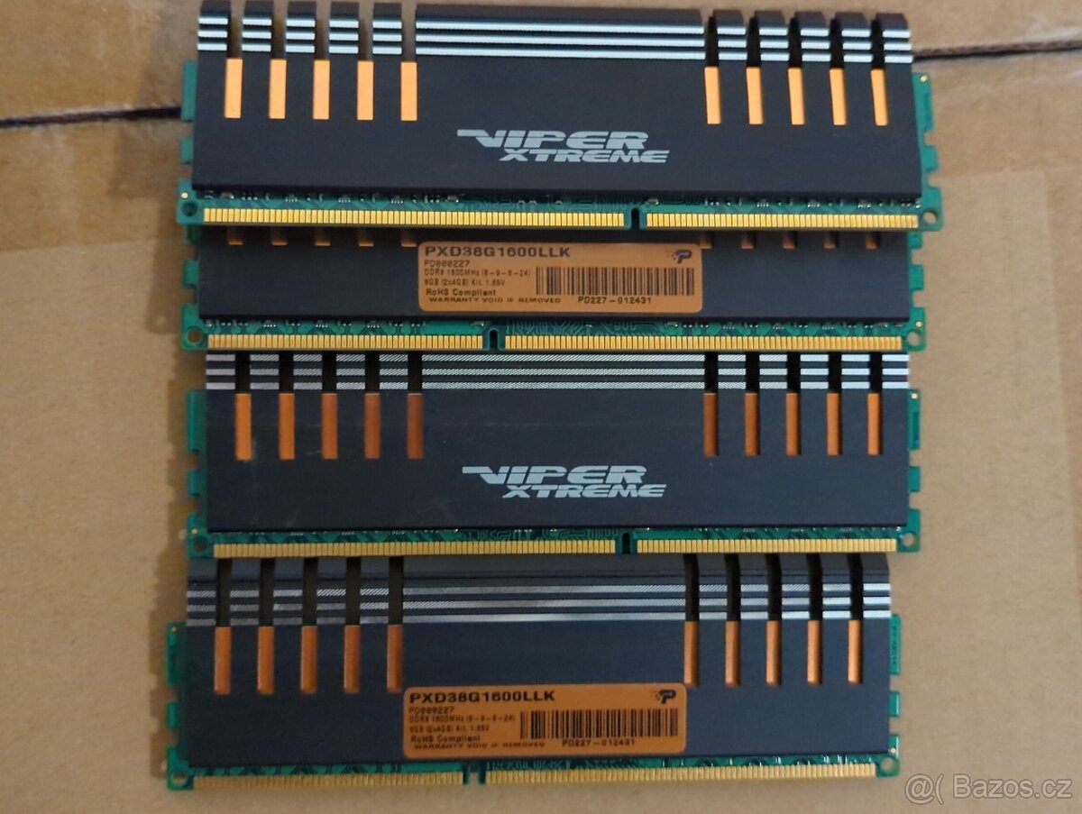 Patriot Viper Extreme DDR3 16GB (4x4GB) 1600 CL8