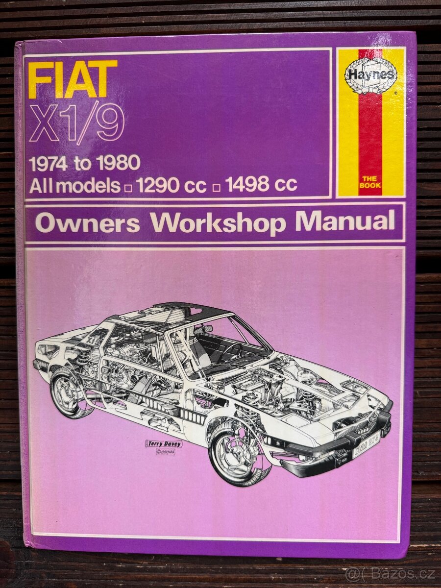 FIAT X1/9 originální montážní manual servisní příručka