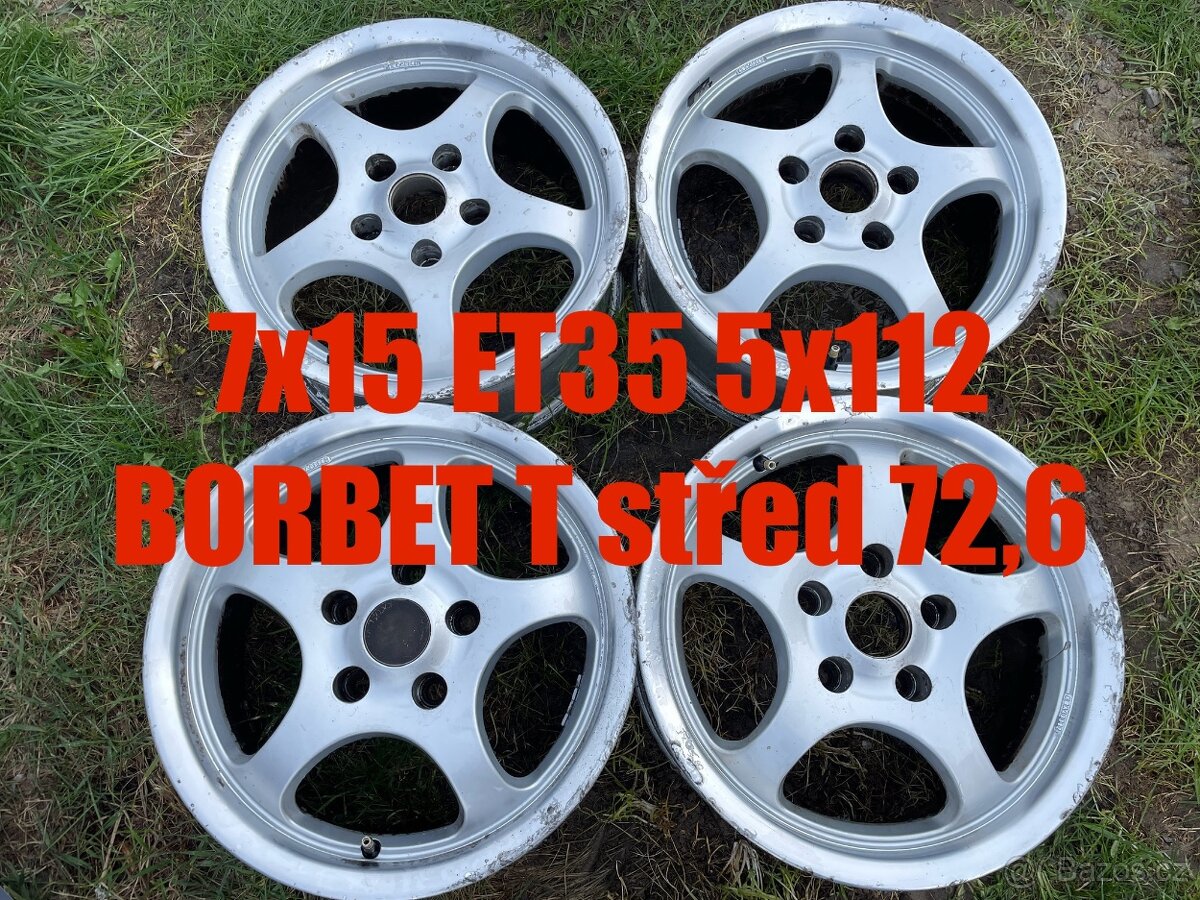 15” ALU kola 5x112 Borbet T