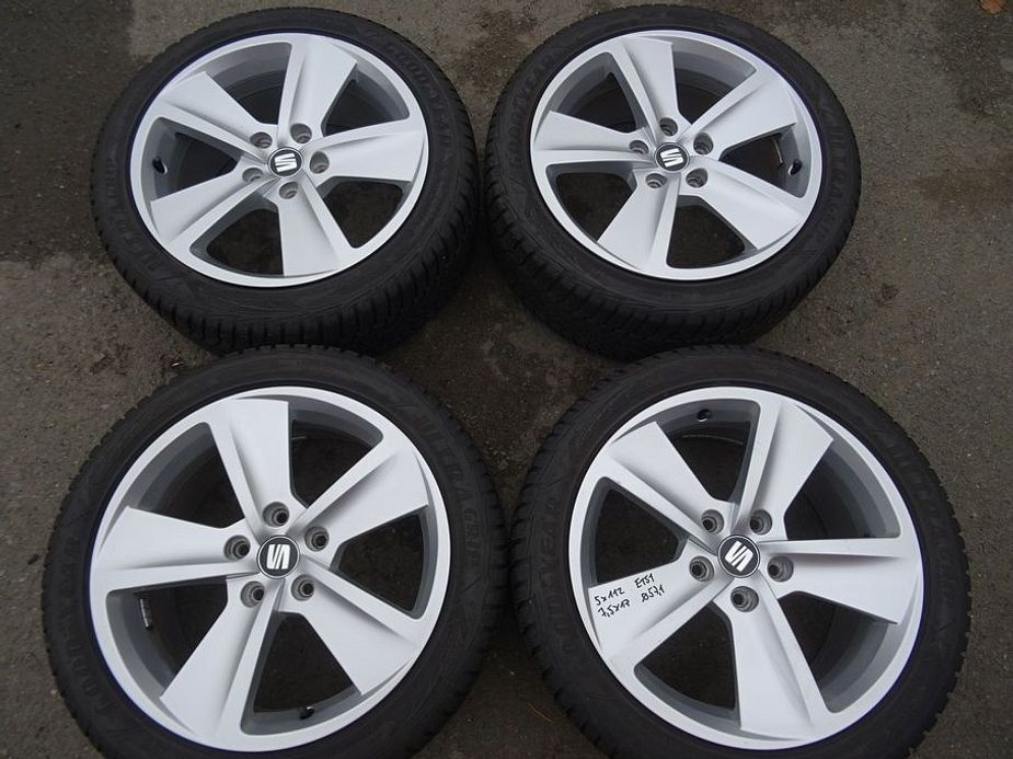 Alu disky origo Škoda, VW, 17", 5x112,ET 51, zimní pneu