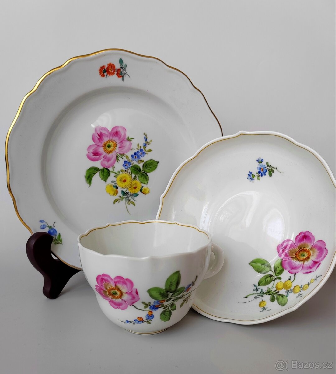 Úžasný porcelánový kávový set od manufaktury Meissen