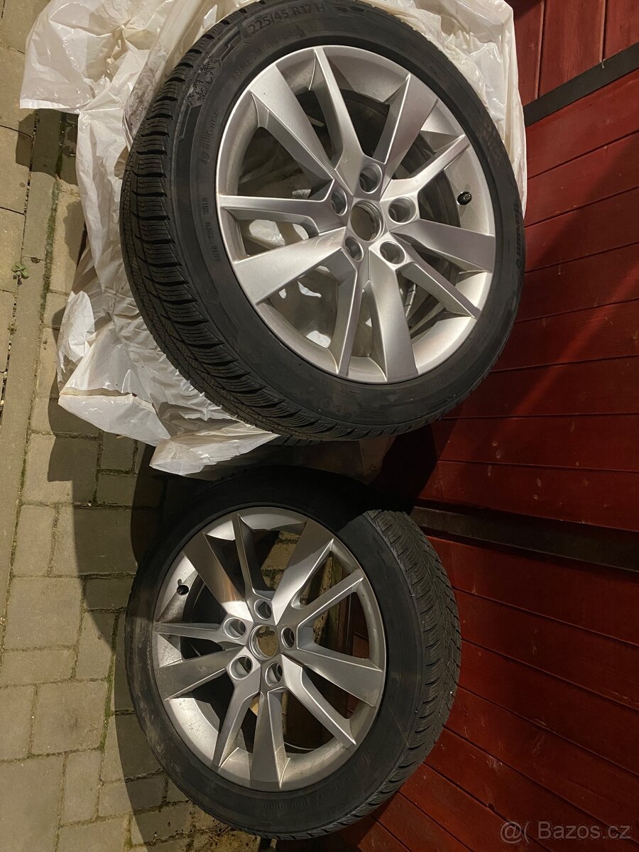 Zimní alu kola Škoda Trius 5x112 R17 225/4517” Barum