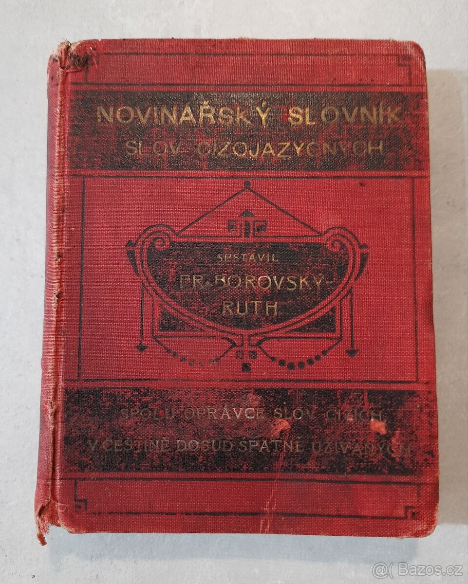 Starožitná kniha Novinářský slovník r. v. 1910