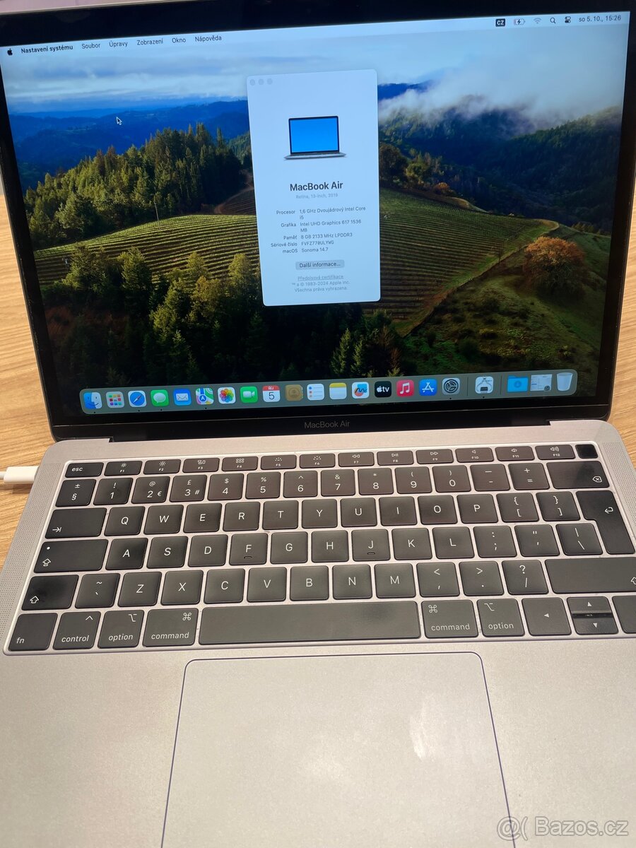 MacBook Air 2018, Intel i5, 84 GB RAM, 128 GB SSD