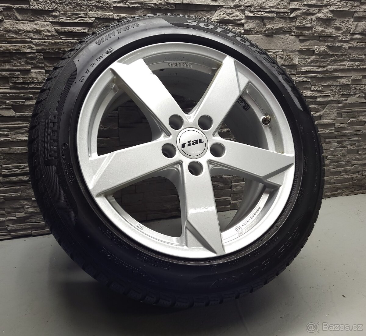 17" Alu kola Rial 5x112 zimni pneu 5,5-6mm