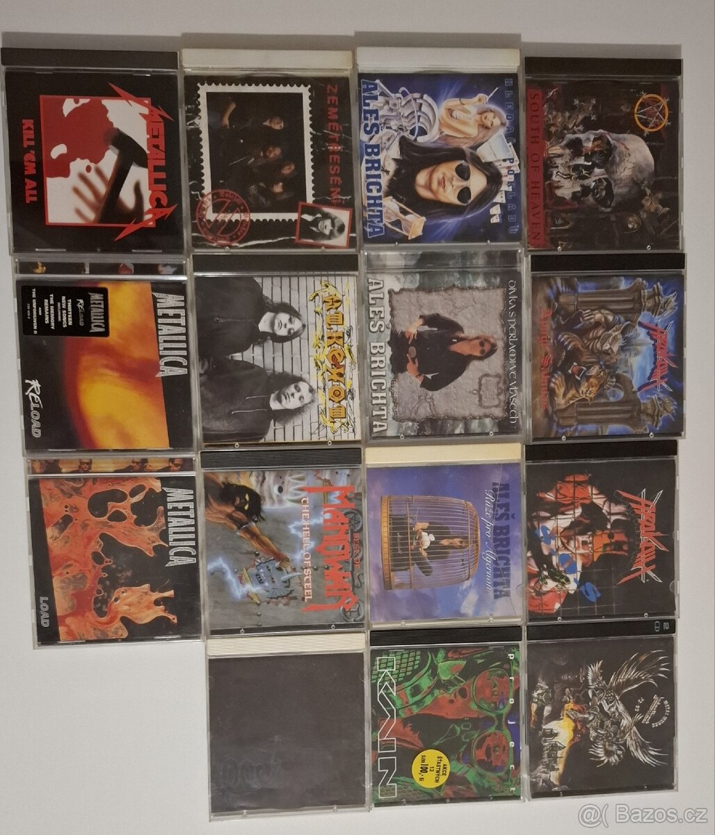 CD Metallica, Arakain, Slayer, Judas Priest...