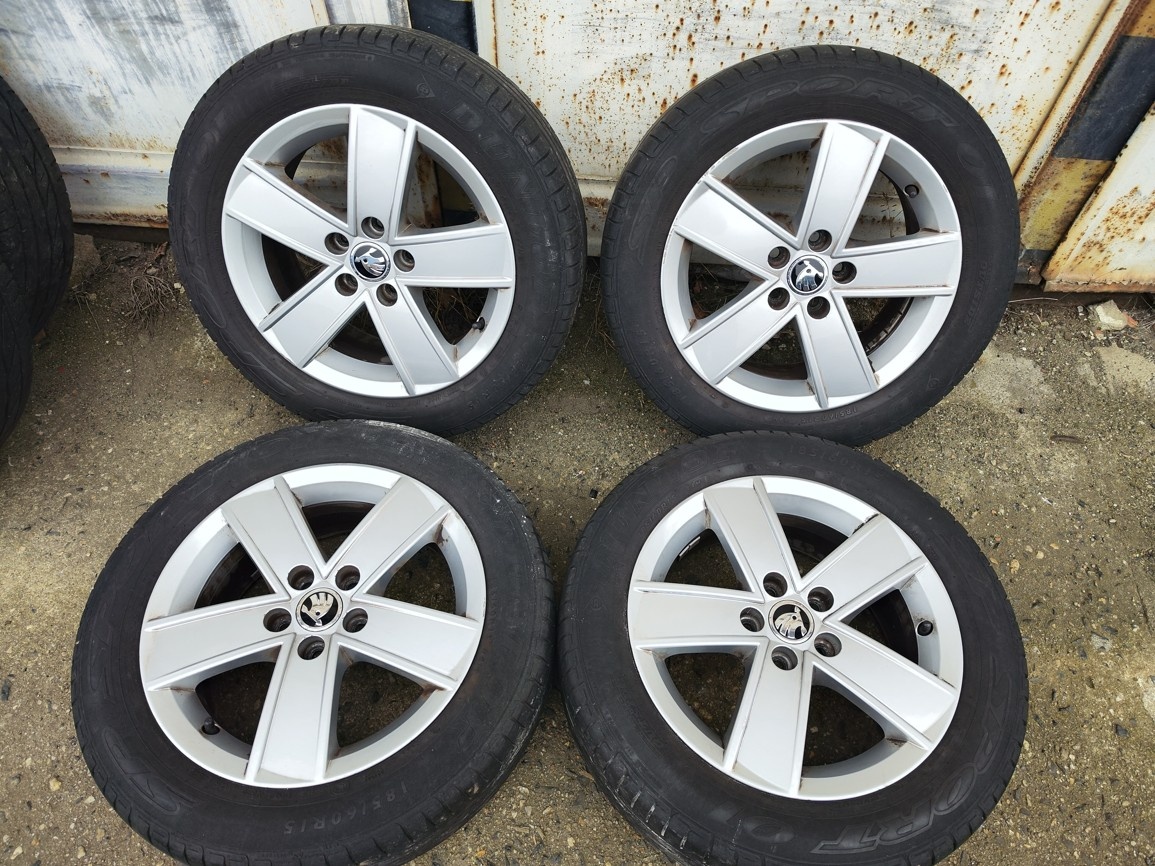 15"letní alu sada 5x100 origo Škoda Fabia 3 Rapid Ibiza Polo