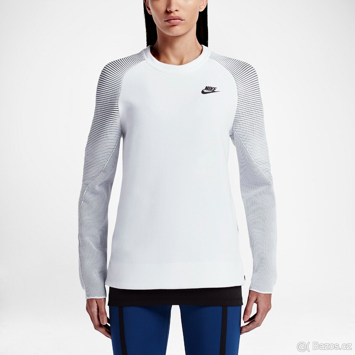 Nike Sportswear Tech Fleece Crew bílá mikina, vel. XS