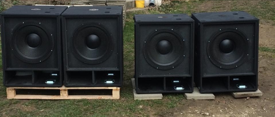 Basové reproboxy 18" Faital Pro 18XL1600, 4ohm, 4x 3200W