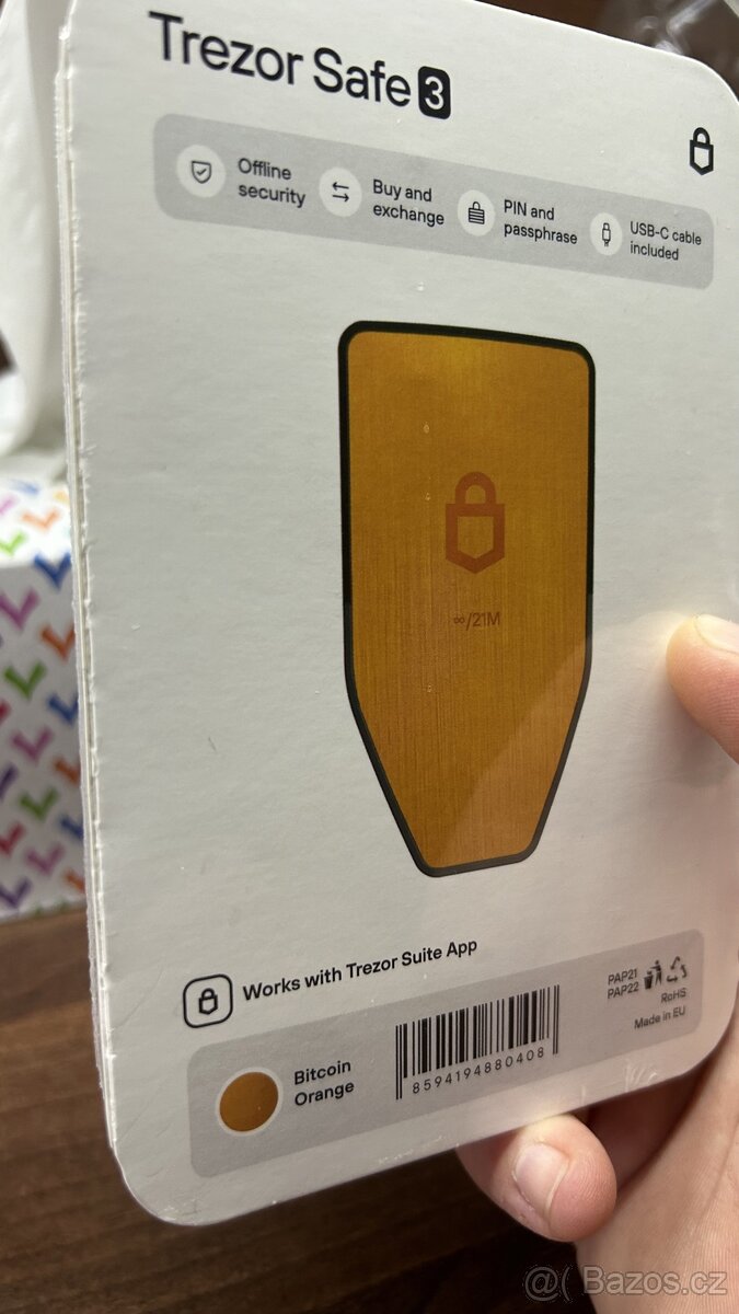 Trezor safe 3, BTC only. Limitovaná edice