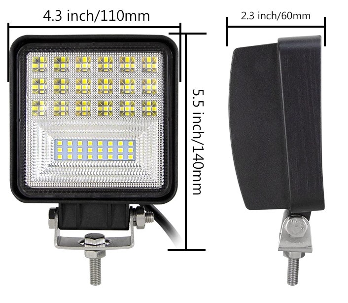 Led pracovní světlo 126w