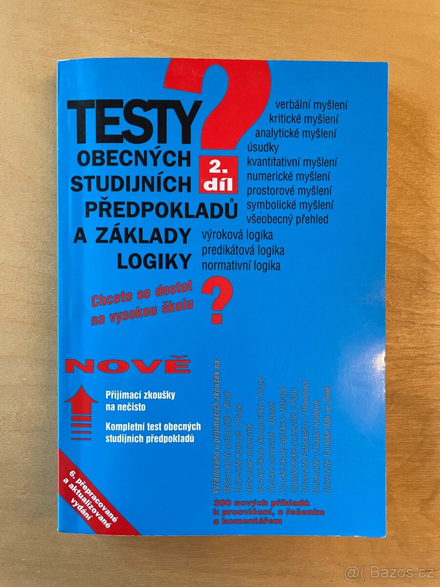 Testy obecných studijních předpokladů a základy logiky II