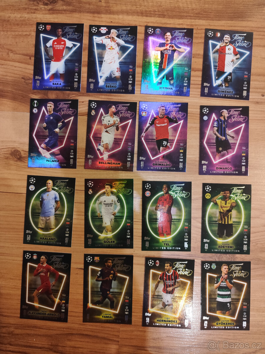 Fotbalové kartičky UCC Topps Match Attax - Time to Shine