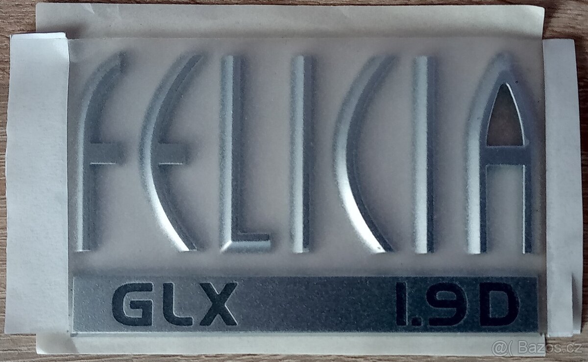 ORIGINÁLNÍ NÁPIS ŠKODA FELICIA GLX 1.9D